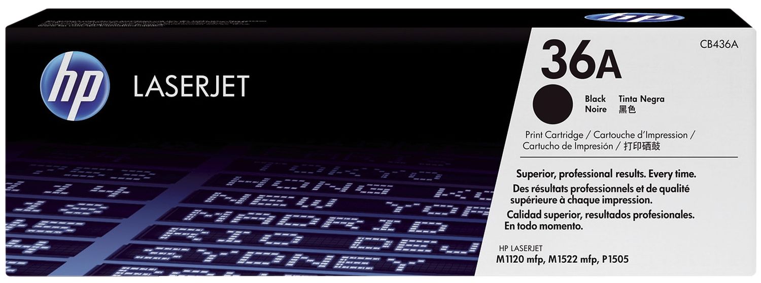 Original HP Tonerkartusche schwarz (CB436A,36A,36ABK,36ABLACK,NO36A,NO36ABK,NO36ABLACK)
