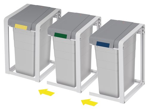 Erweiterungseinheit Mülltrennsystem ProfiLine Öko XL - 38 l, grau Erweiterungseinheit Mülltrennsystem ProfiLine Öko XL - 38 l, grau