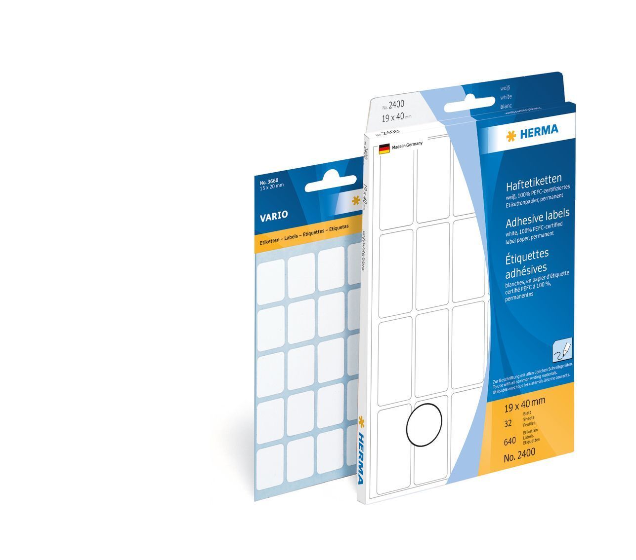 2310 Vielzwecketiketten - weiß, 8x12 mm, matt, 3840 Stück