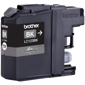 Original Tinte brother LC-123BK, ca. 600 Seiten, schwarz