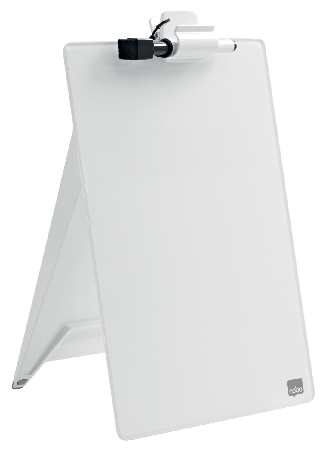Glas Notizboard Diamond - A4, weiß, aufstellbar Glas Notizboard Diamond - A4, weiß, aufstellbar