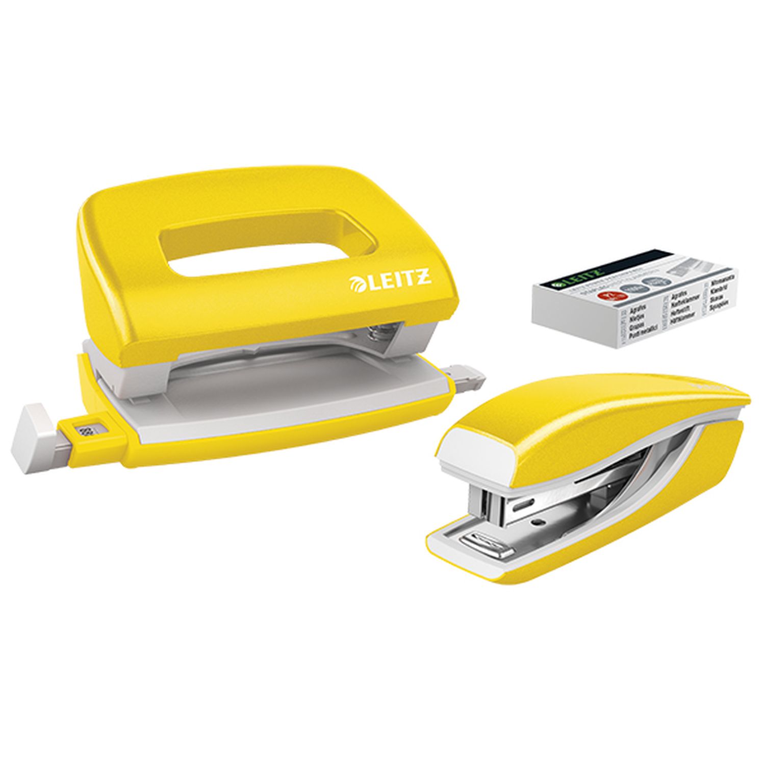 5561 Set Mini Locher Heftgerät NeXXt WOW - gelb metallic 5561 Set Mini Locher Heftgerät NeXXt WOW - gelb metallic