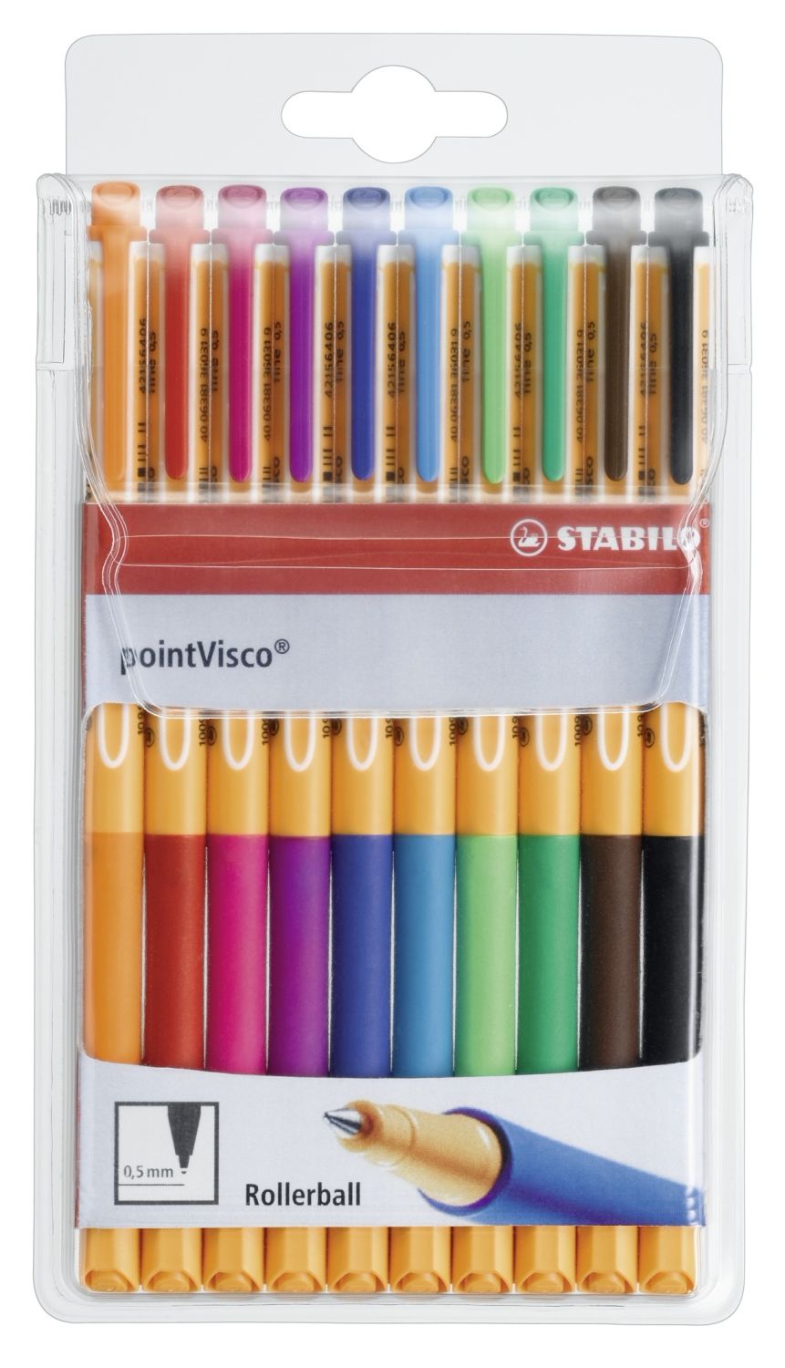 Tintenroller - pointVisco - 10er Pack - mit 10 verschiedenen Farben Tintenroller - pointVisco - 10er Pack - mit 10 verschiedenen Farben