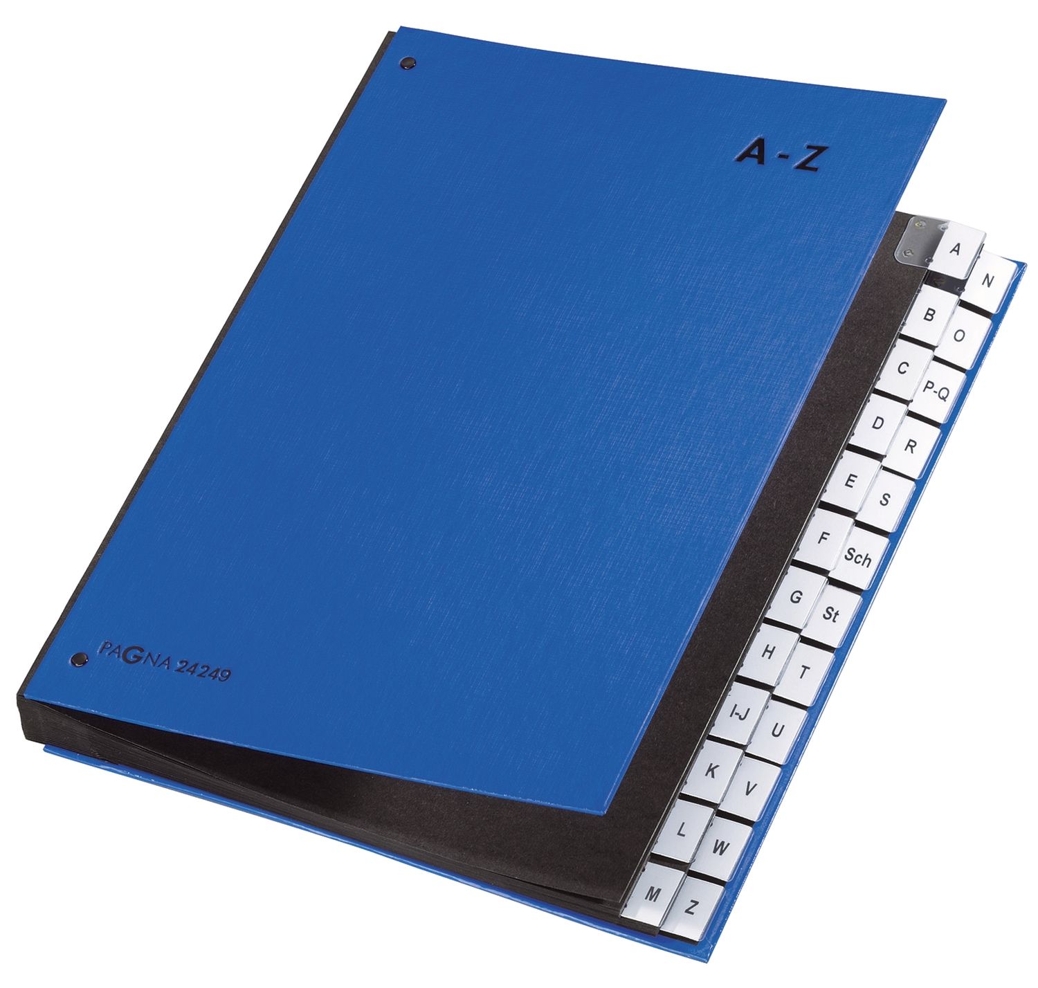 Pultordner Color-Einband - Tabe A - Z, 24 Fächer, blau Pultordner Color-Einband - Tabe A - Z, 24 Fächer, blau