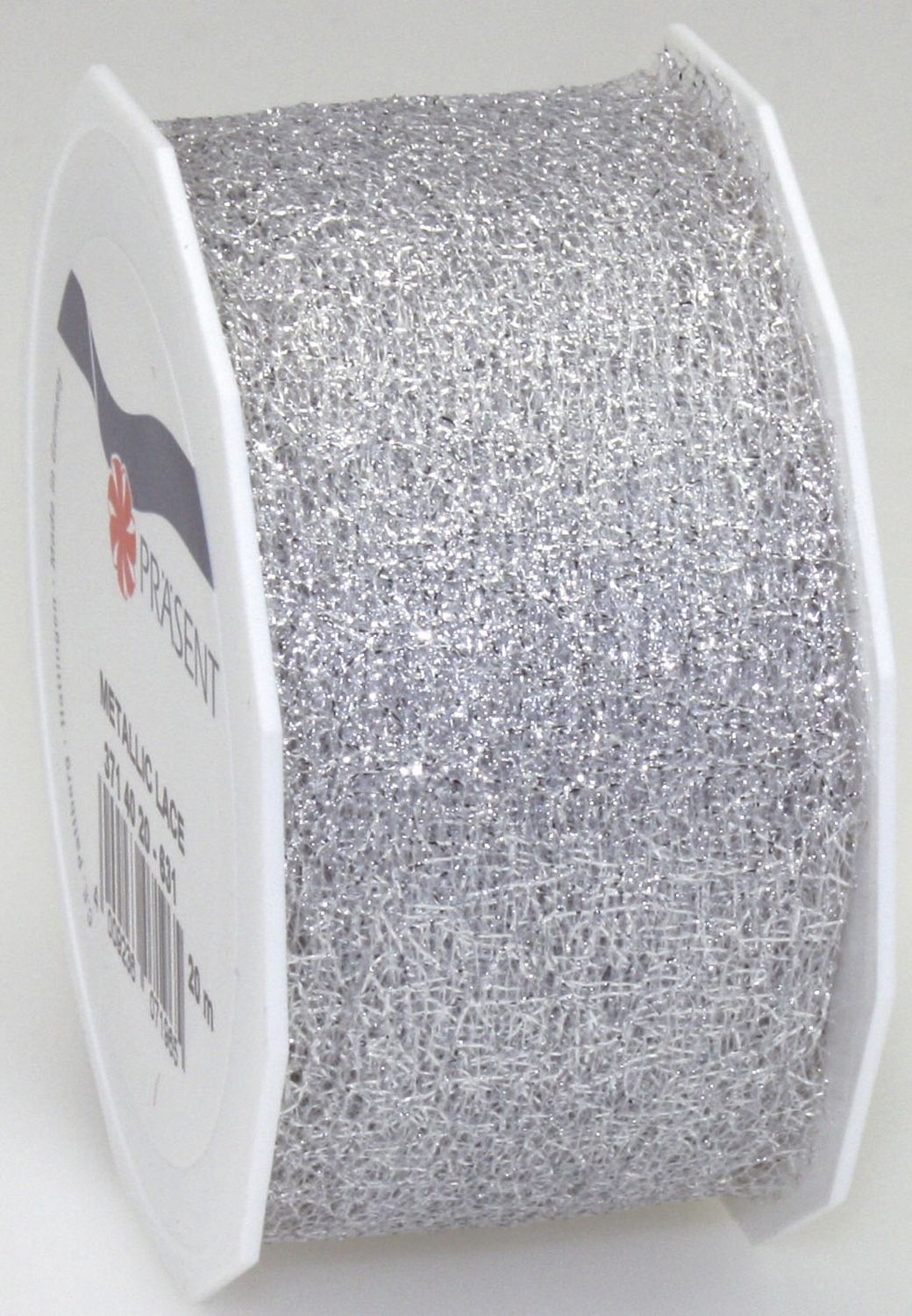 Zierband - 40 mm x 20 m, silber Zierband - 40 mm x 20 m, silber