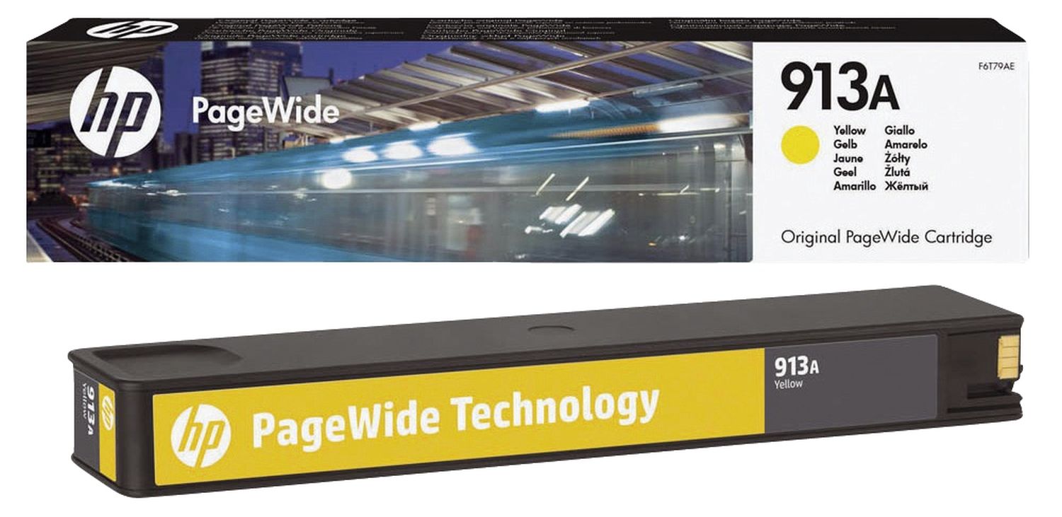 Original HP Tintenpatrone gelb (F6T79AE,913A,913AY,913AYELLOW,NO913A,NO913AY,NO913AYELLOW)