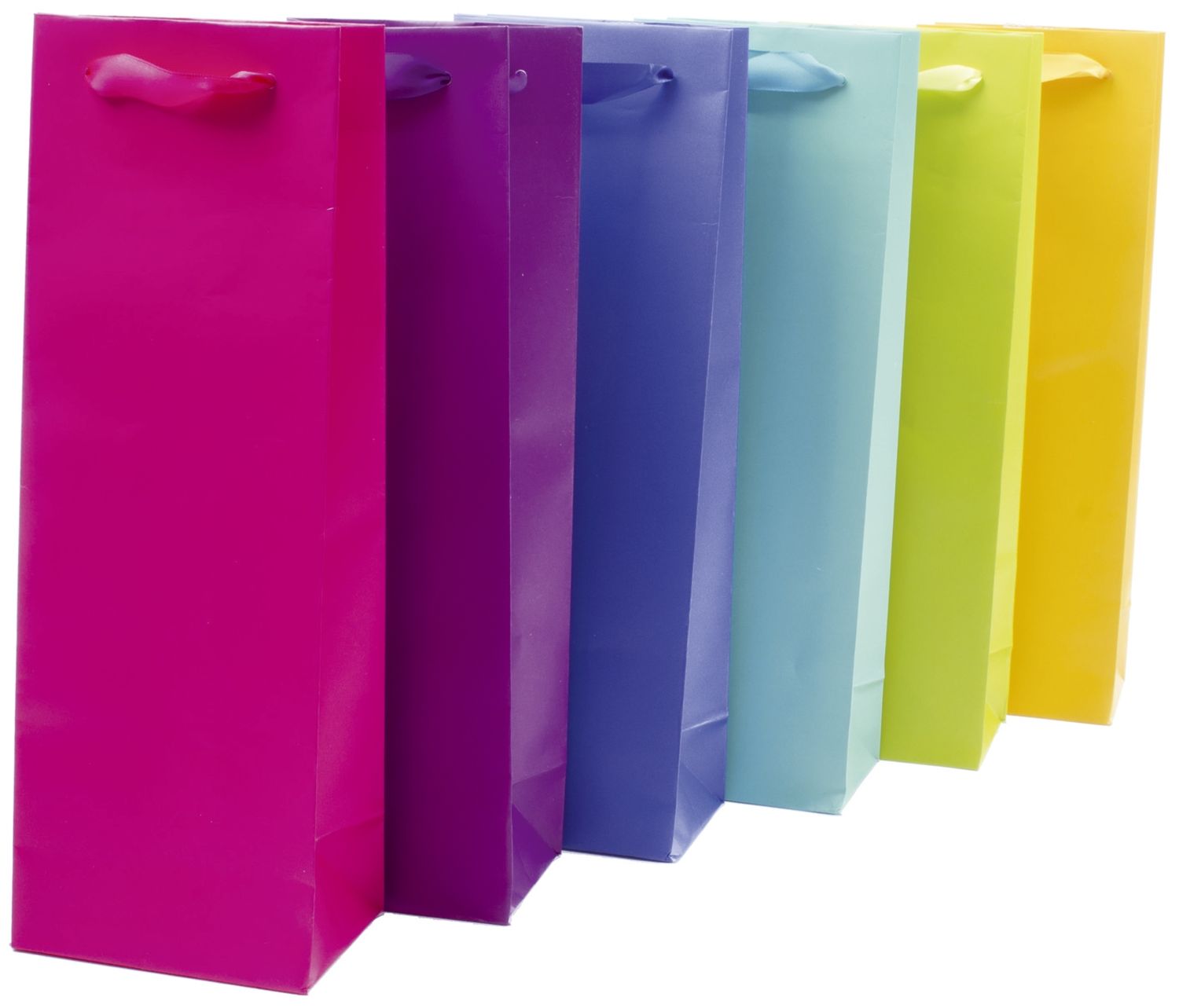 Flaschentragetasche uni - 12,5 x 36 x 9 cm, sortiert Flaschentragetasche uni - 12,5 x 36 x 9 cm, sortiert