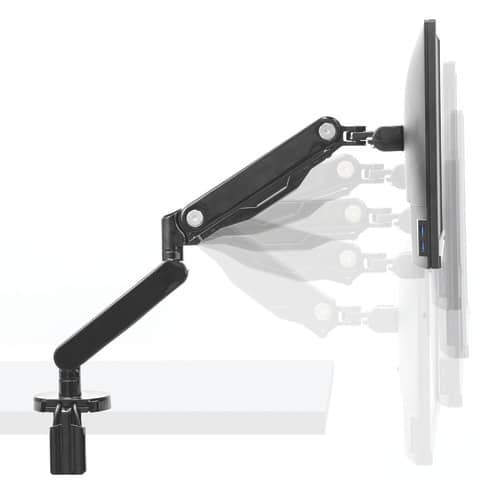 Monitorhalterung Fellows Platinum Series 8043301, für 1 Monitor bis 32 Zoll, Tisch-Klemmbefestigung, schwarz