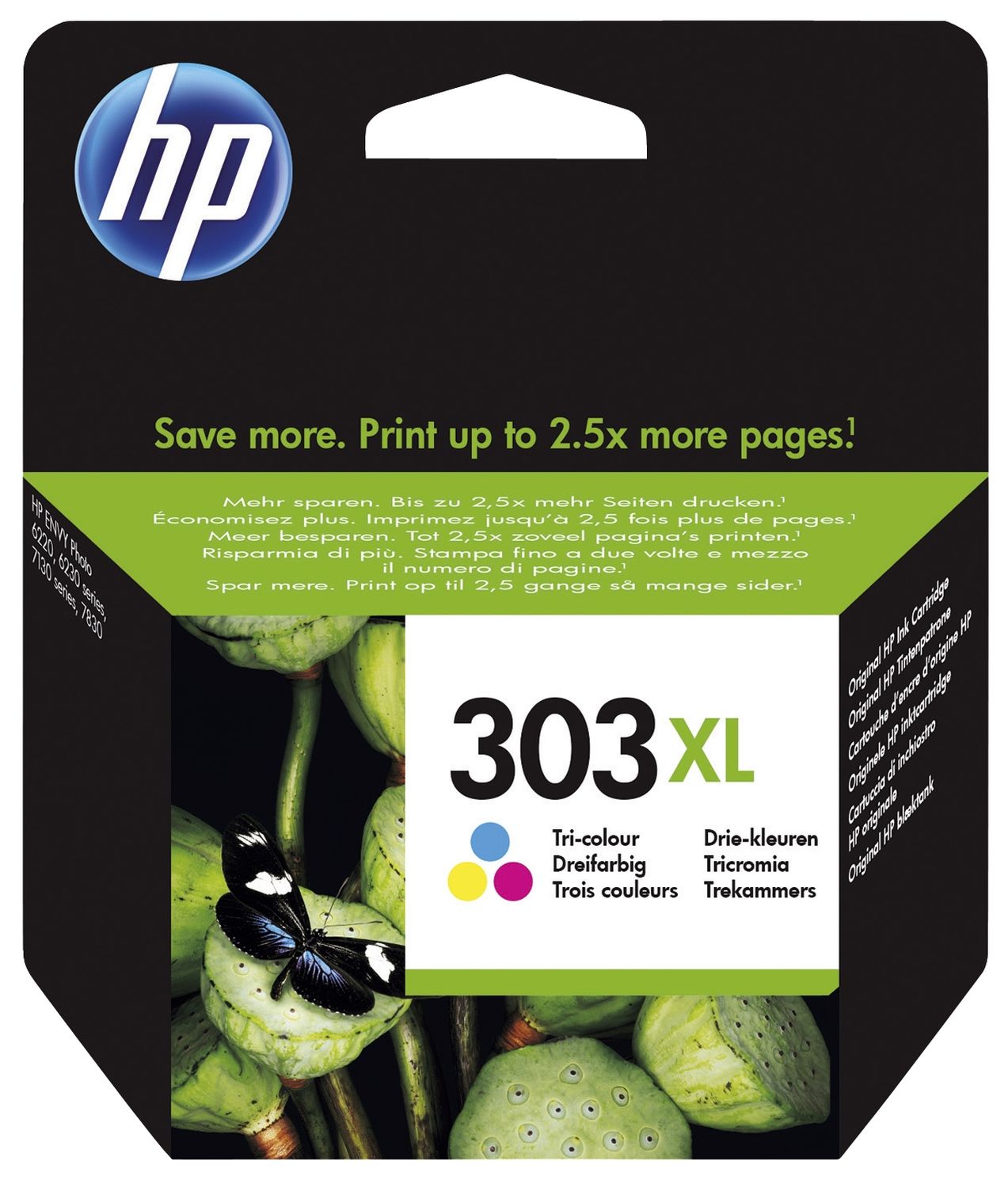 Original HP Druckkopfpatrone color (T6N03AE,T6N03AE#ABE,T6N03AE#UUS,303XL,303XLC,303XLCOLOR,NO303XL,NO303XLC,NO303XLCOLOR)