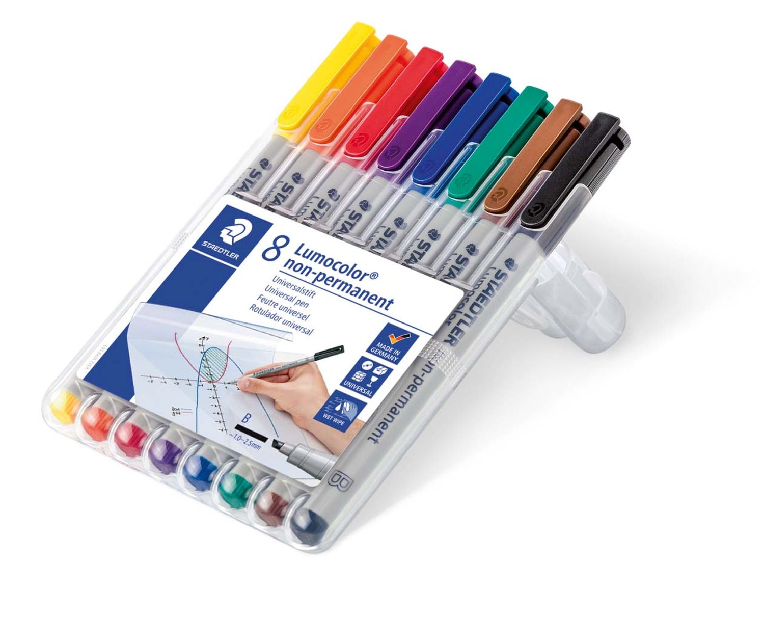 Feinschreiber Universalstift Lumocolor® - non-permanent, B, 8 Farben