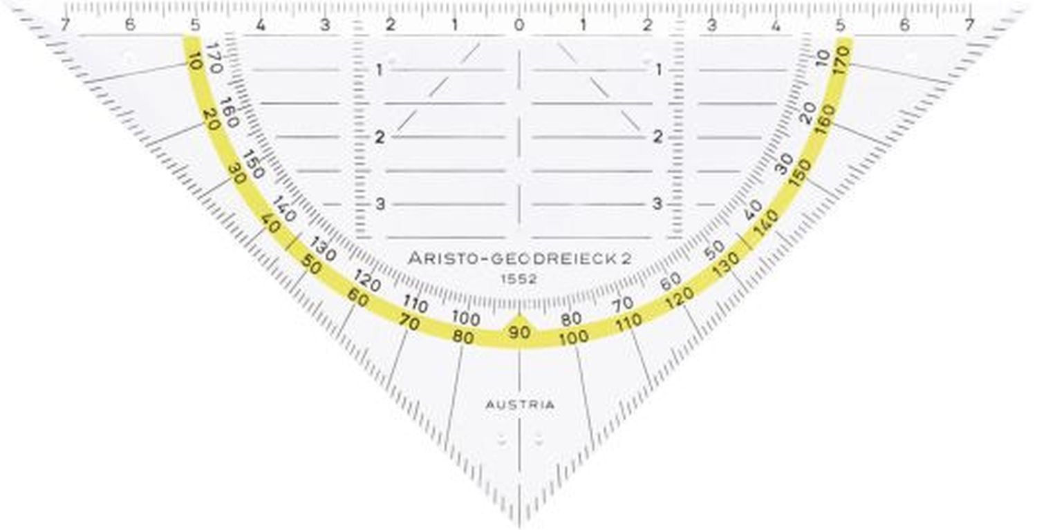 Geo-Dreieck®, Plexiglas®, 160 mm