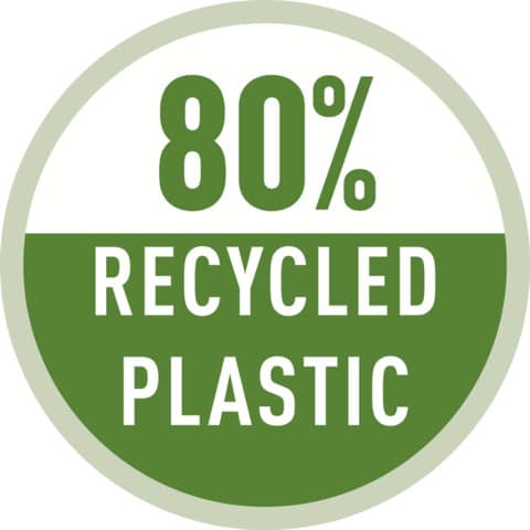 Sichtbuch Leitz Recycle 4676-00-55, für DIN A4, 20 Hüllen, PP 500 mym, grün