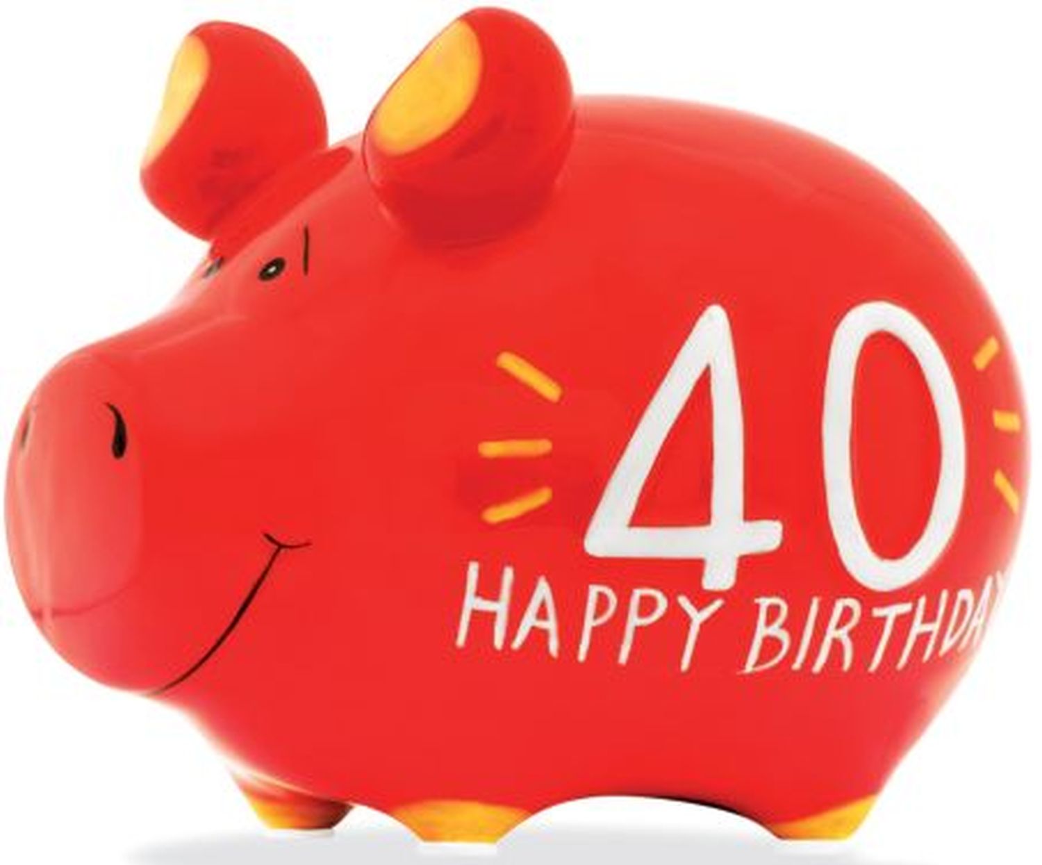 Spardose Schwein "40 Happy Birthday" - Keramik, klein Spardose Schwein "40 Happy Birthday" - Keramik, klein