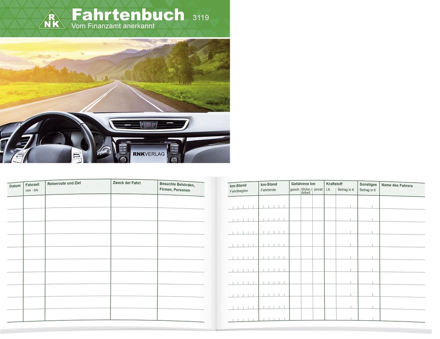 Fahrtenbuch für Pkw - 64 Seiten, A6 quer Fahrtenbuch für Pkw - 64 Seiten, A6 quer