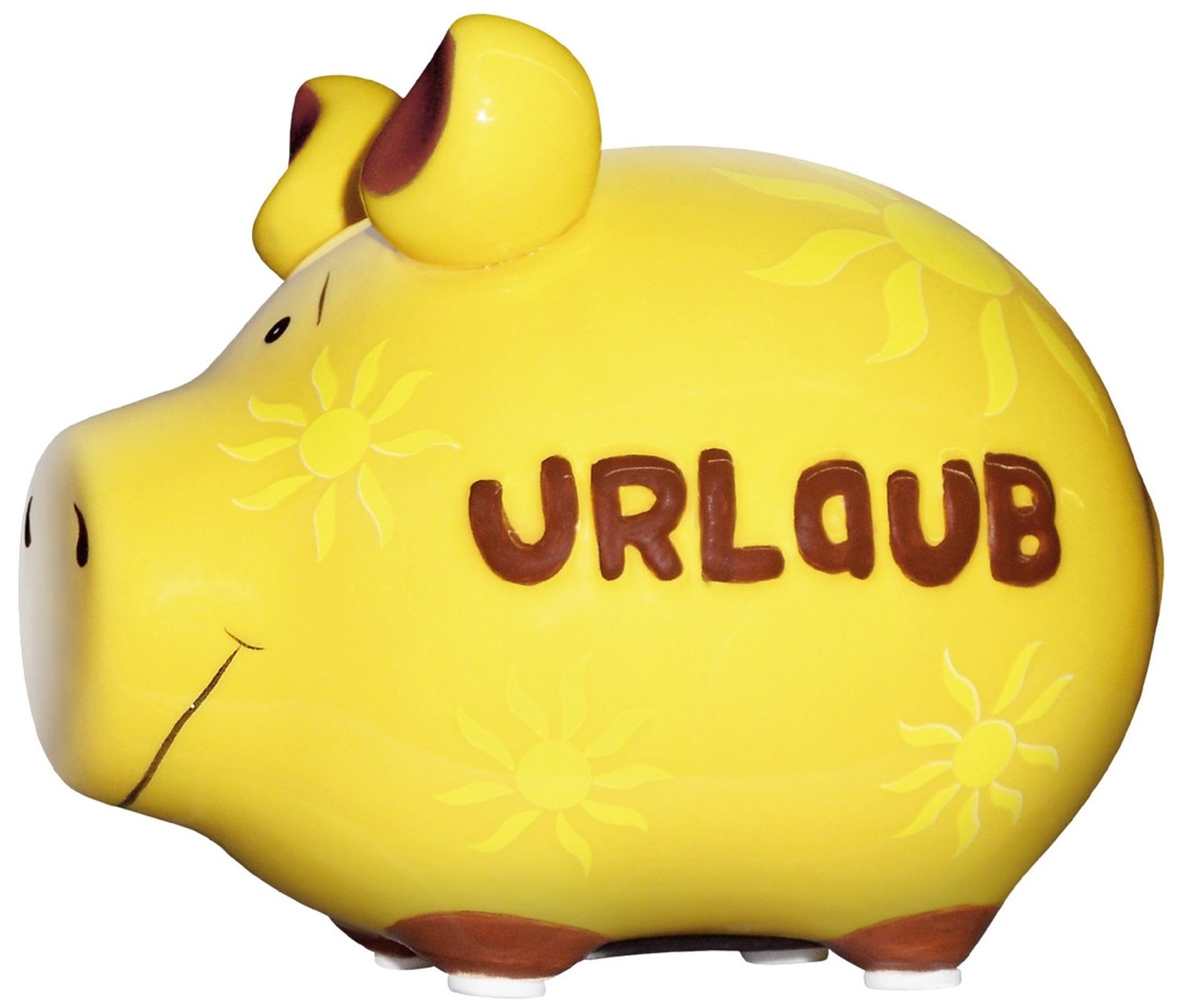 Spardose Schwein "Urlaubs" - Keramik, klein Spardose Schwein "Urlaubs" - Keramik, klein
