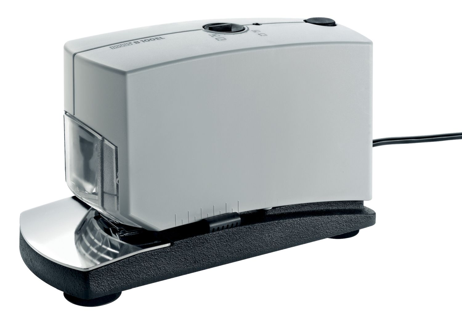 Elektrisches Heftgerät B100EL - 40 Blatt, 5-50 mm Einlegetiefe, grau Elektrisches Heftgerät B100EL - 40 Blatt, 5-50 mm Einlegetiefe, grau