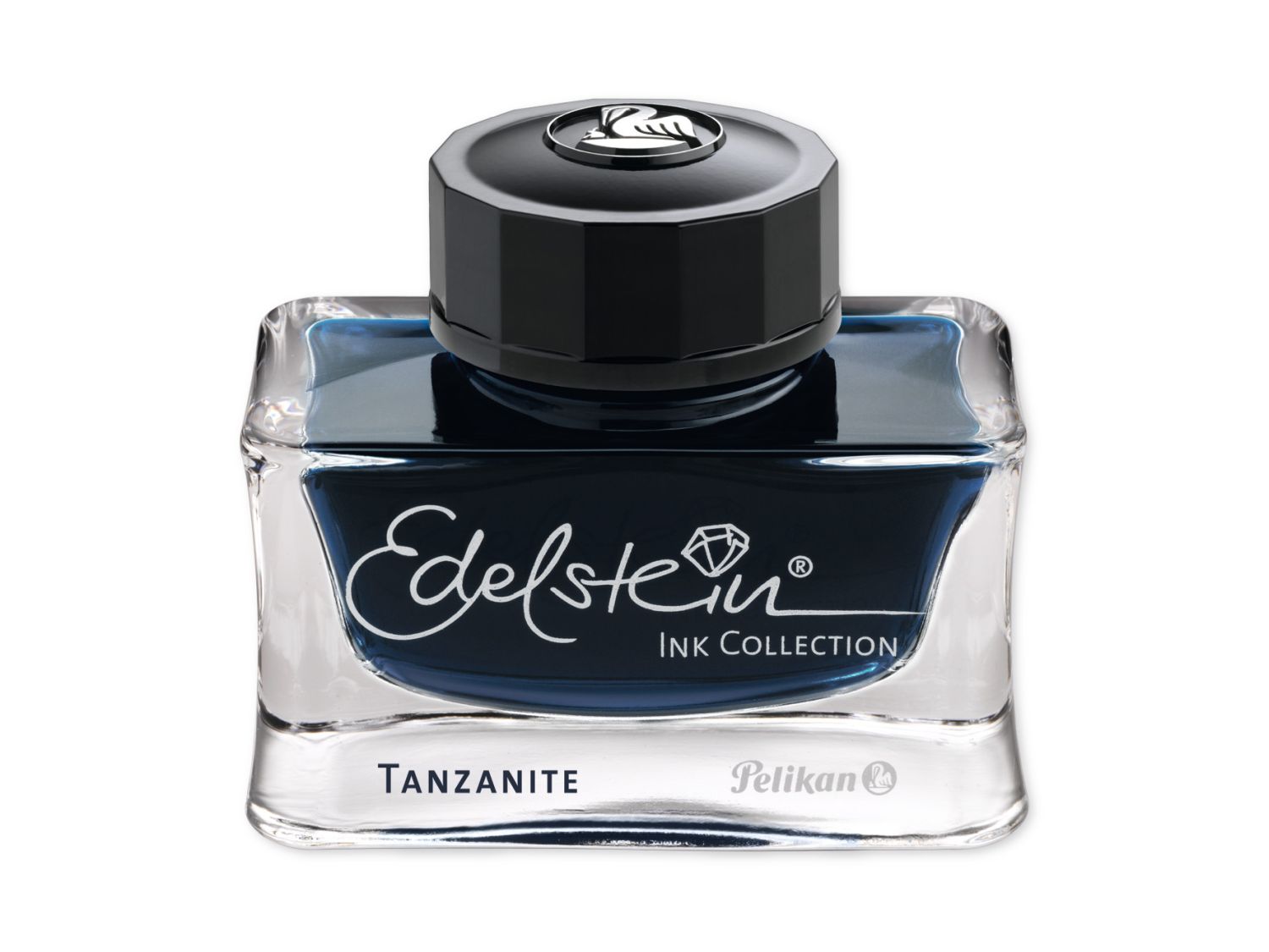 Edelstein® Ink - 50 ml Glasflacon, tanzanite (blau-schwarz)