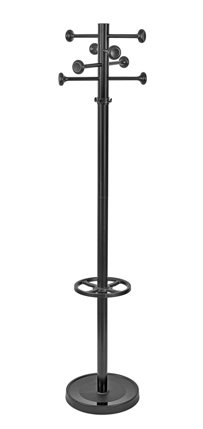 Garderobenständer Grando - 175 cm, schwarz Garderobenständer Grando - 175 cm, schwarz
