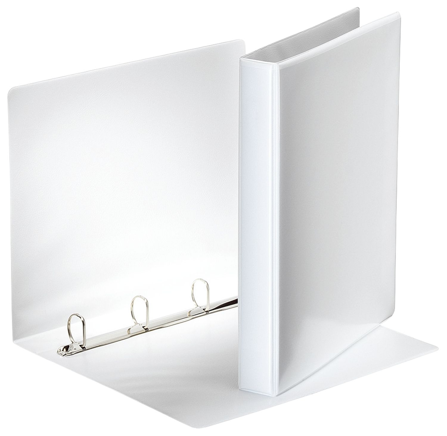 Ringbuch Präsentation, mit Taschen, A4, PP, 4 Ringe, 25 mm, weiß Ringbuch Präsentation, mit Taschen, A4, PP, 4 Ringe, 25 mm, weiß