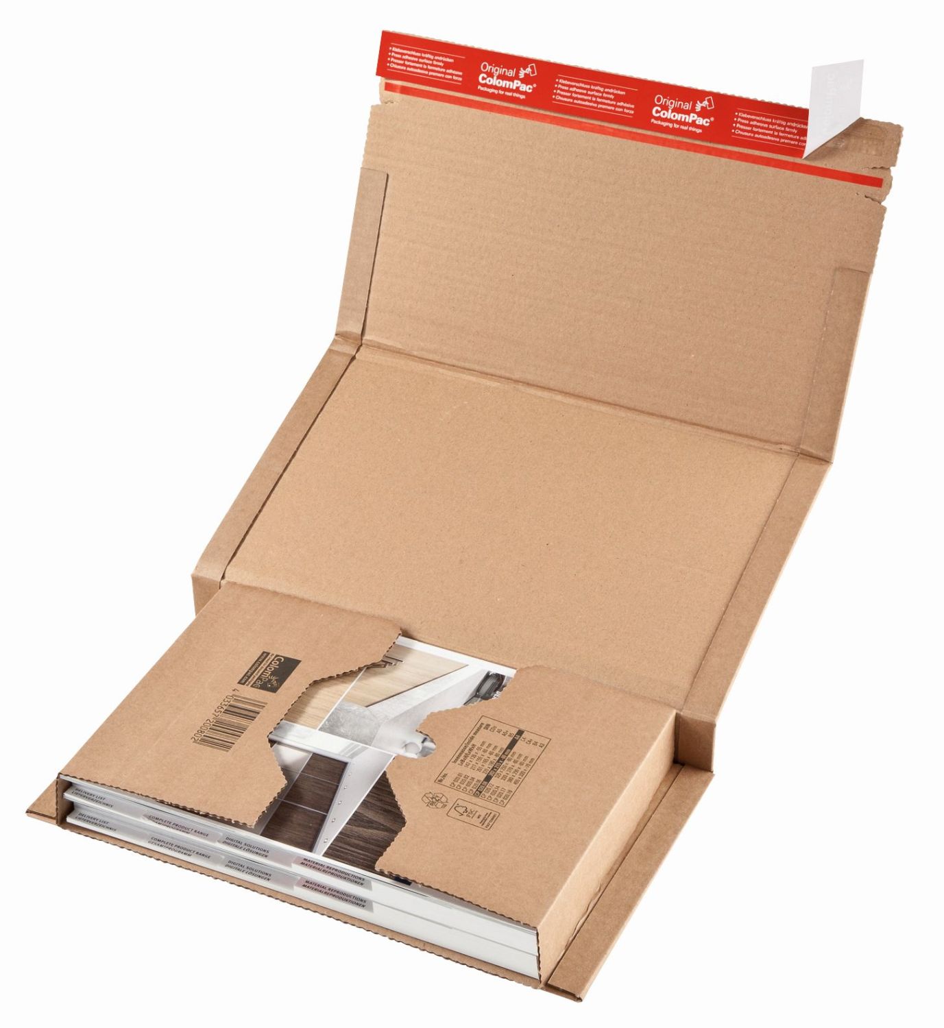 Klassische Versandverpackung zum Wickeln 330x270x80 mm (C4+), braun