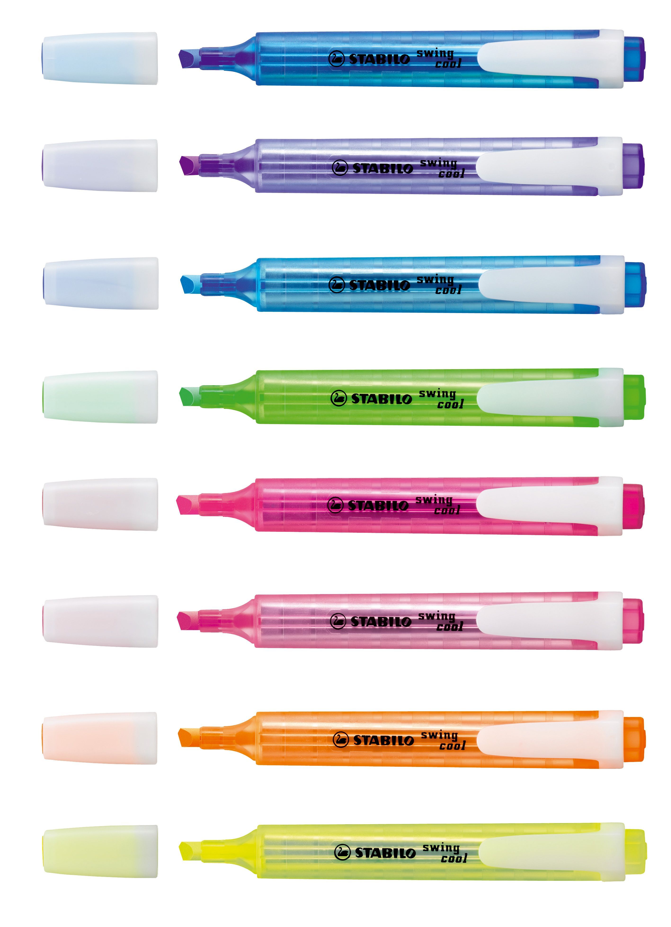 Textmarker - swing cool - 8er Pack - mit 8 verschiedenen Farben Textmarker - swing cool - 8er Pack - mit 8 verschiedenen Farben