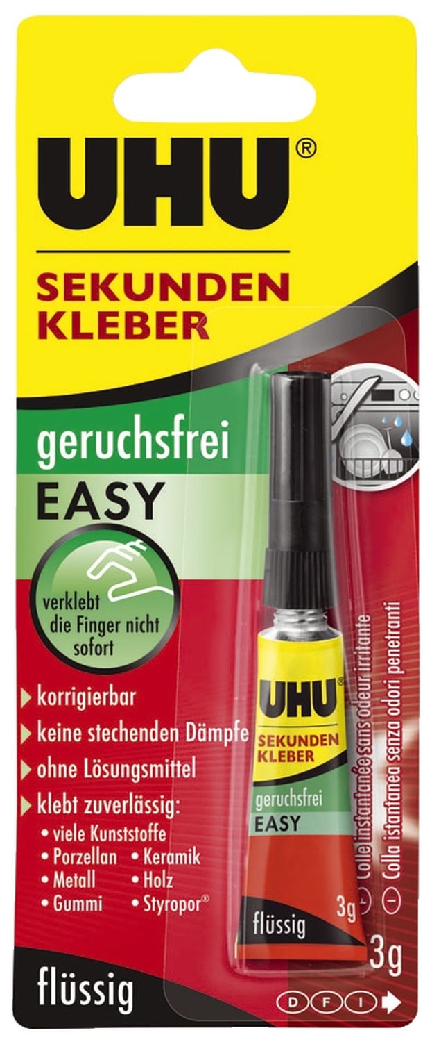 Sekundenkleber EASY - 3 g, geruchsfei Sekundenkleber EASY - 3 g, geruchsfei