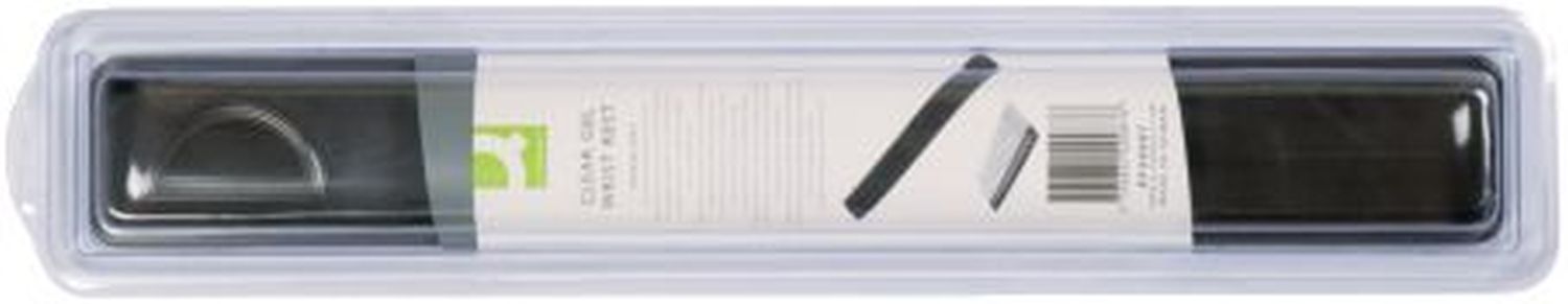 Gel-Tastatur-Handgelenkauflagen - grau-transparent