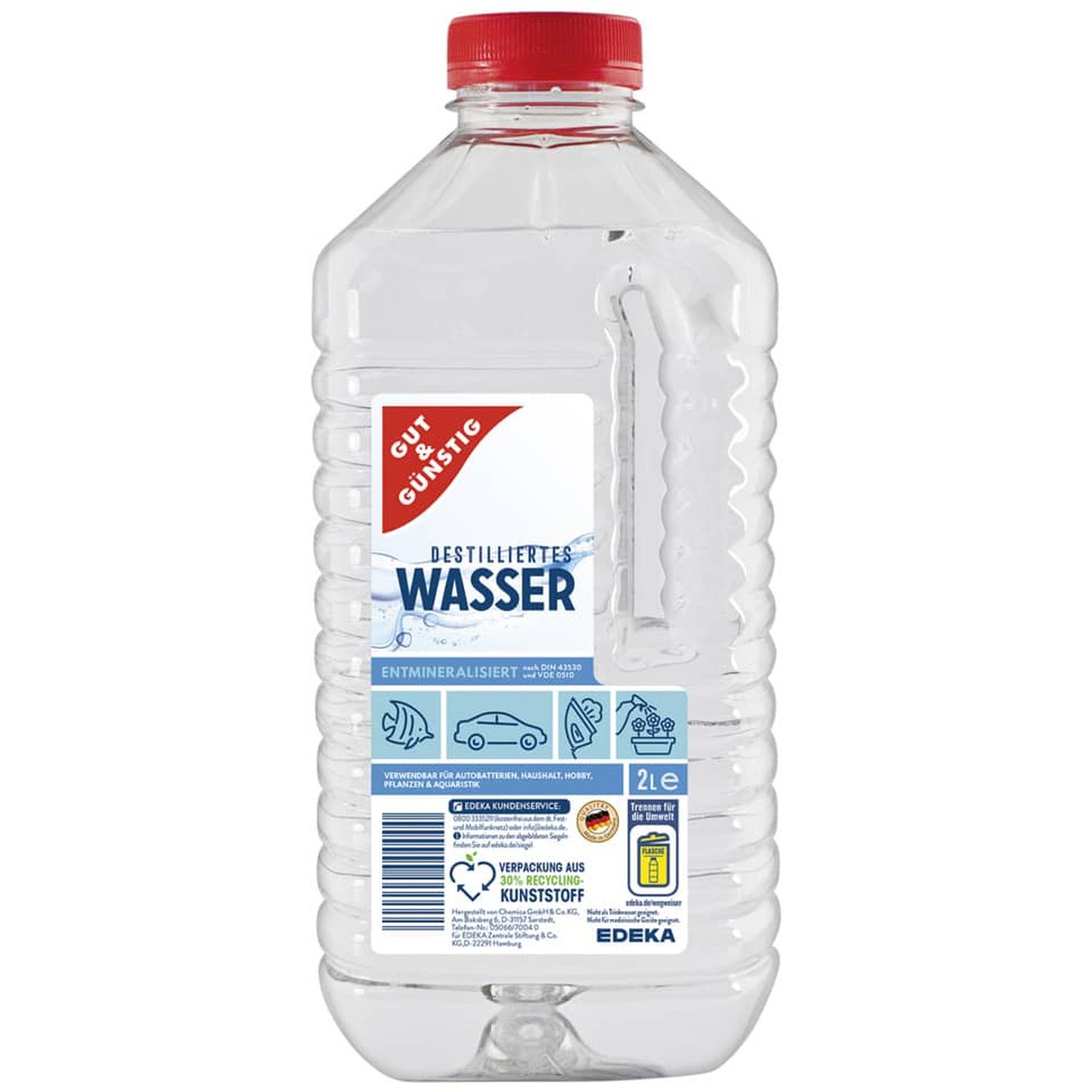 Destilliertes Wasser 2L