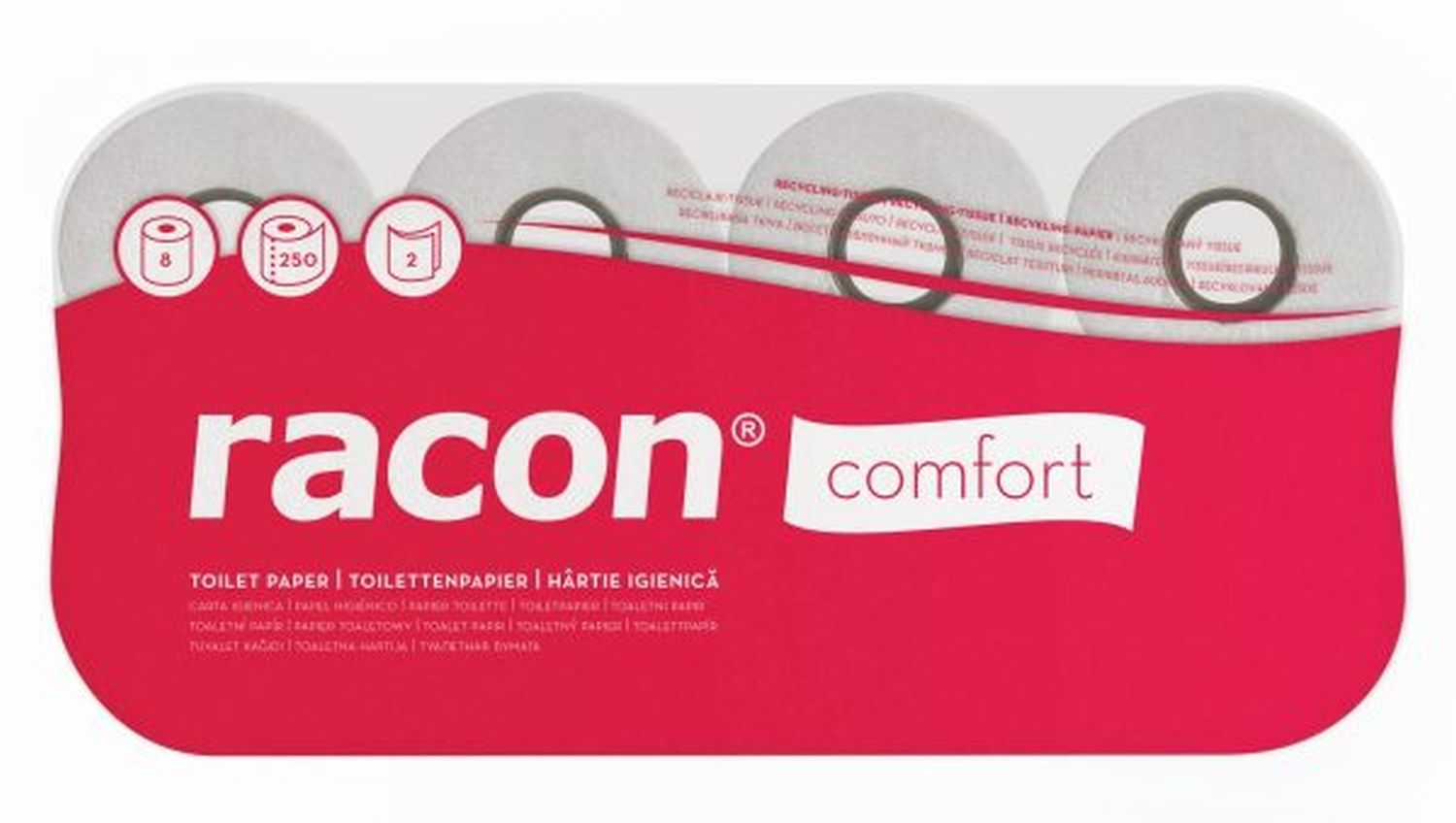 Toilettenpapier comfort KR naturweiß 2-lagig 64 x 250 Blatt