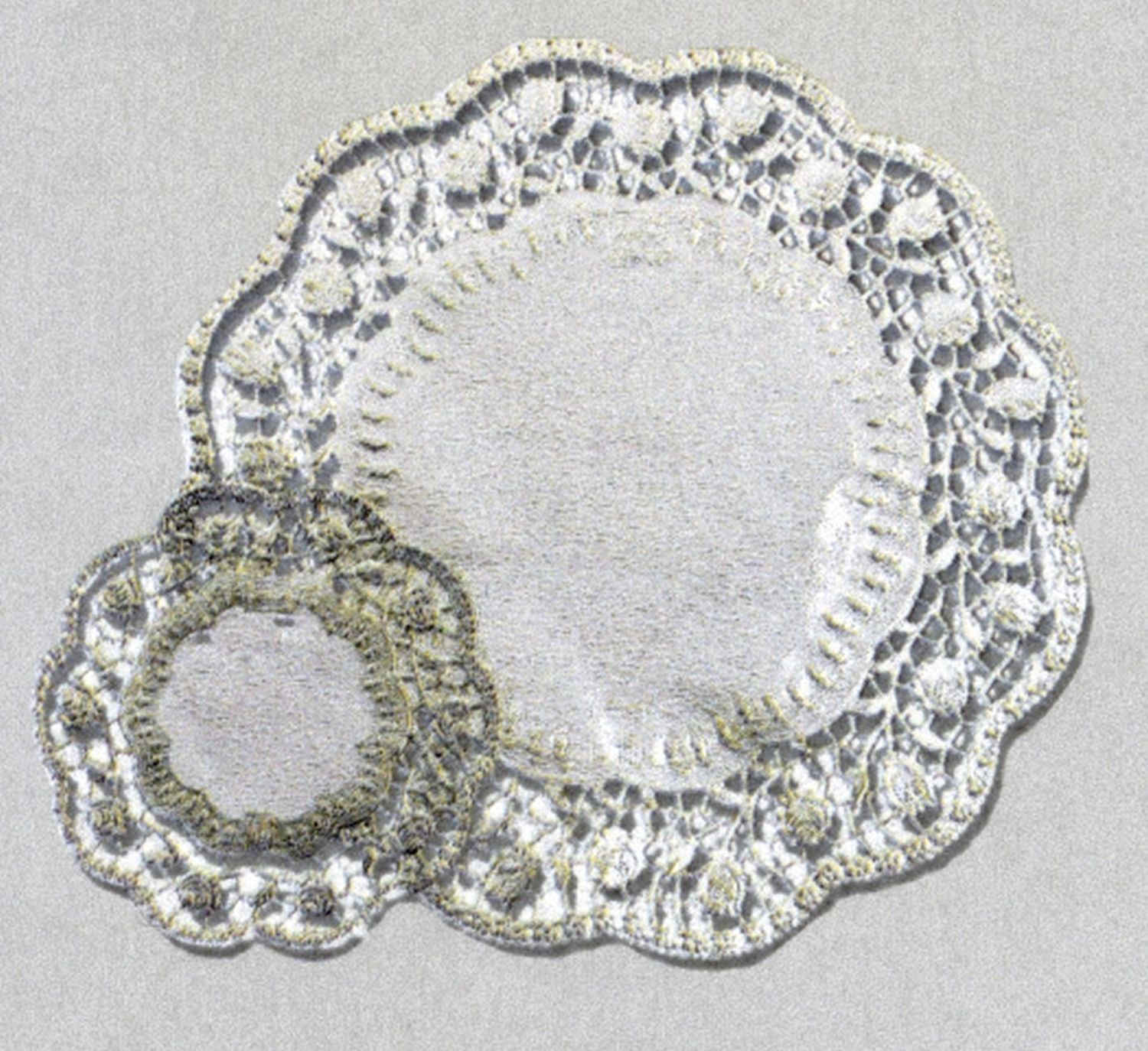Tortenspitzen - Ø 36 cm, 4 Stück, silber Tortenspitzen - Ø 36 cm, 4 Stück, silber
