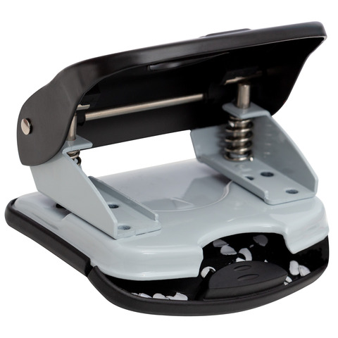 Locher Q-Connect KF14220, bis ca. 30 Blatt, für Dokumente bis DIN A4, schwarz