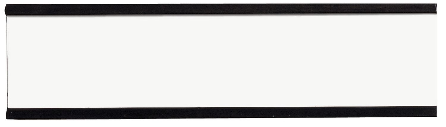 Magnetschild mit C-Profil - 50 x 10 mm, 20 Stück, braun Magnetschild mit C-Profil - 50 x 10 mm, 20 Stück, braun