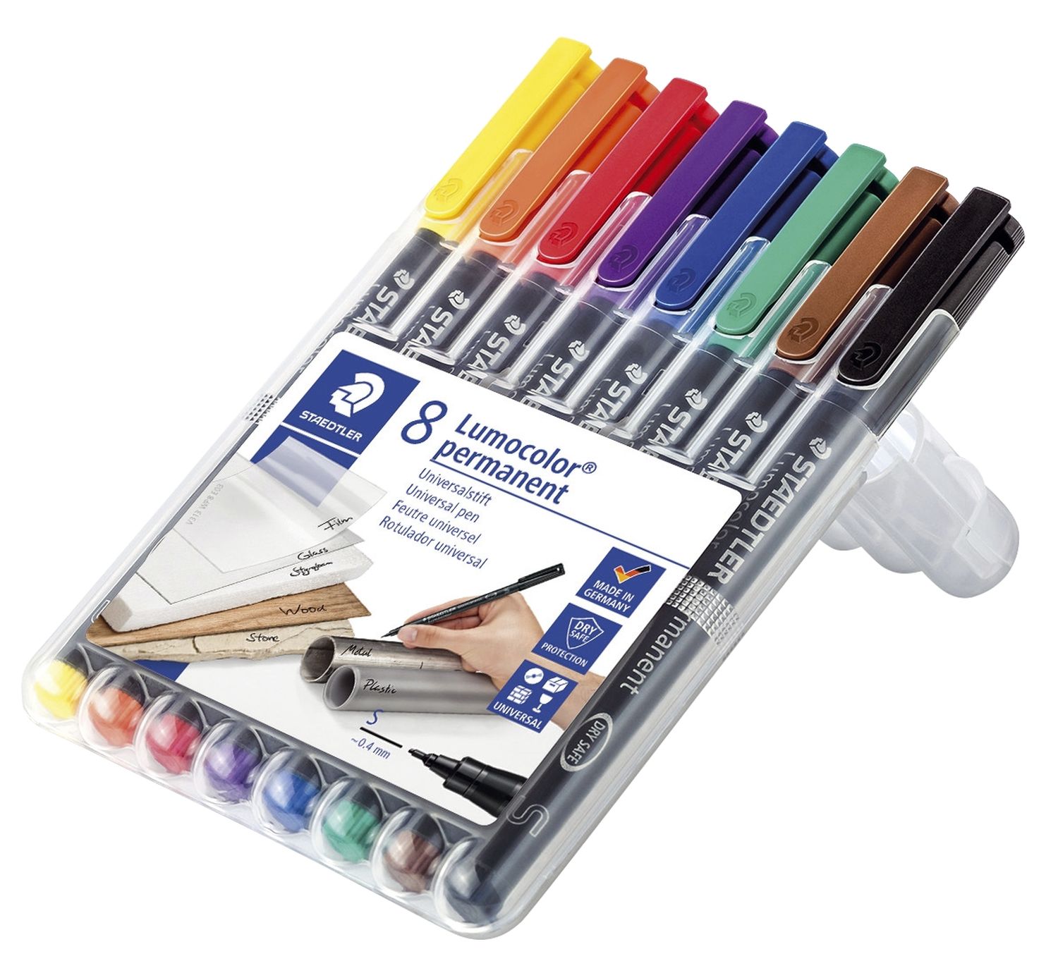Feinschreiber Universalstift Lumocolor® - permanent, S, 8 Farben Feinschreiber Universalstift Lumocolor® - permanent, S, 8 Farben