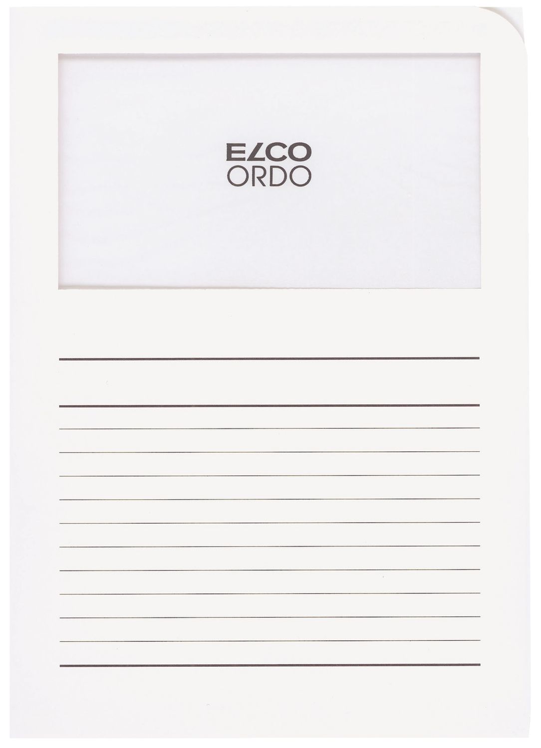 Sichtmappen Ordo classico - weiß, 120g, 100 Stück, Sichtfenster und Linien Sichtmappen Ordo classico - weiß, 120g, 100 Stück, Sichtfenster und Linien