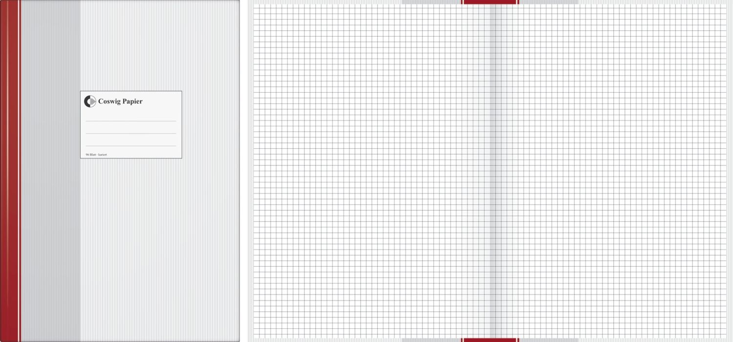 Geschäftsbuch - A4, 96 Blatt, kariert Geschäftsbuch - A4, 96 Blatt, kariert