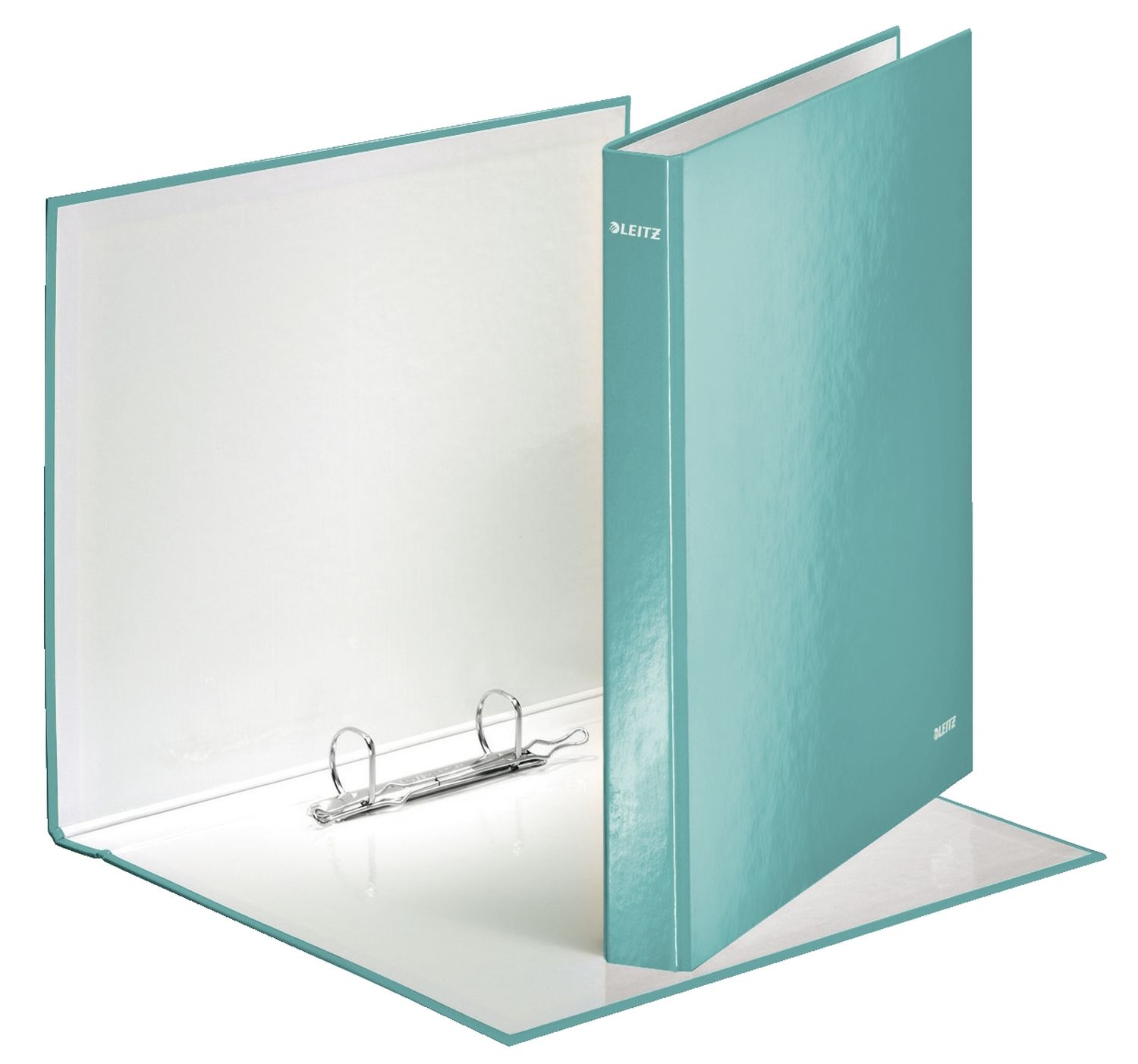 Ringbuch Leitz 4241-00-51, für DIN A4 überbreit, 2 Ringe, Ring-Ø 25 mm, Rückenbreite 40 mm, eisblau