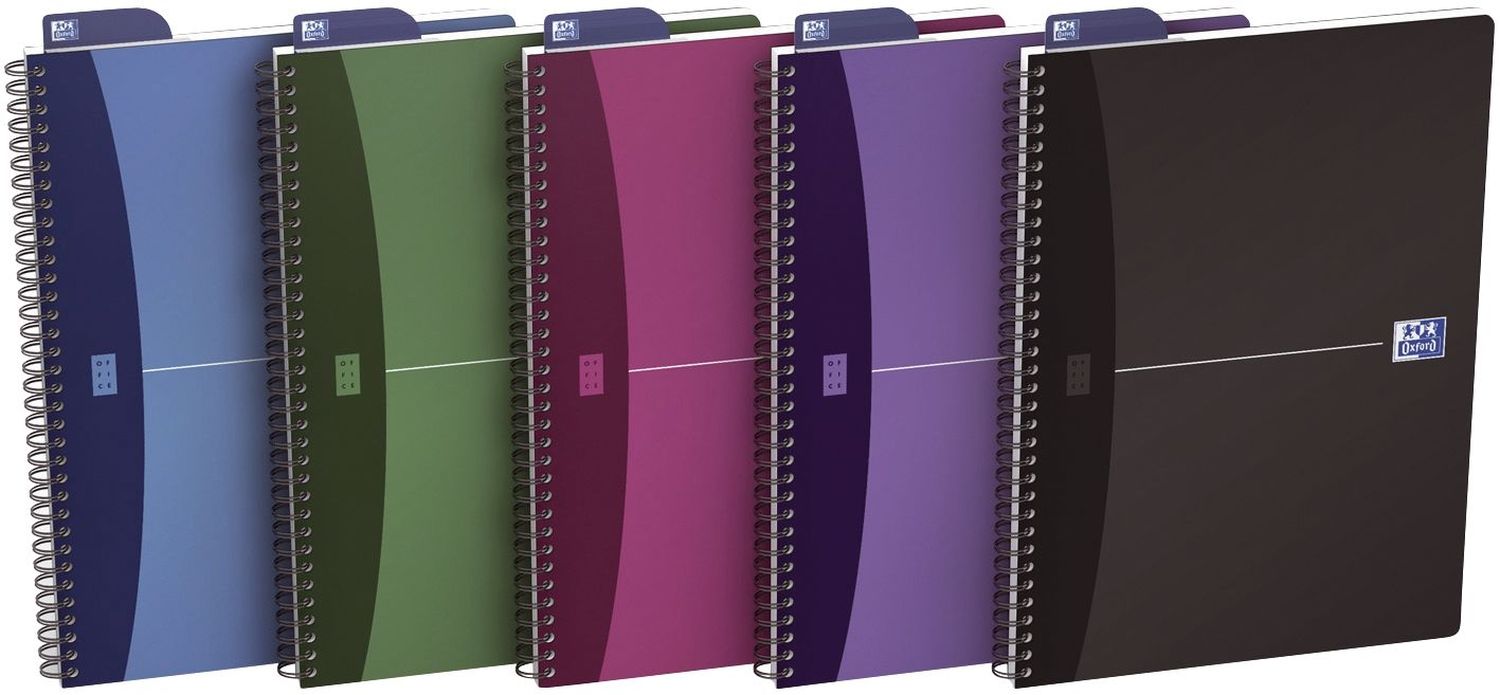 Office Urban Mix Spiralbuch - A6, 5 mm kariert, 90 Blatt, sortiert Office Urban Mix Spiralbuch - A6, 5 mm kariert, 90 Blatt, sortiert