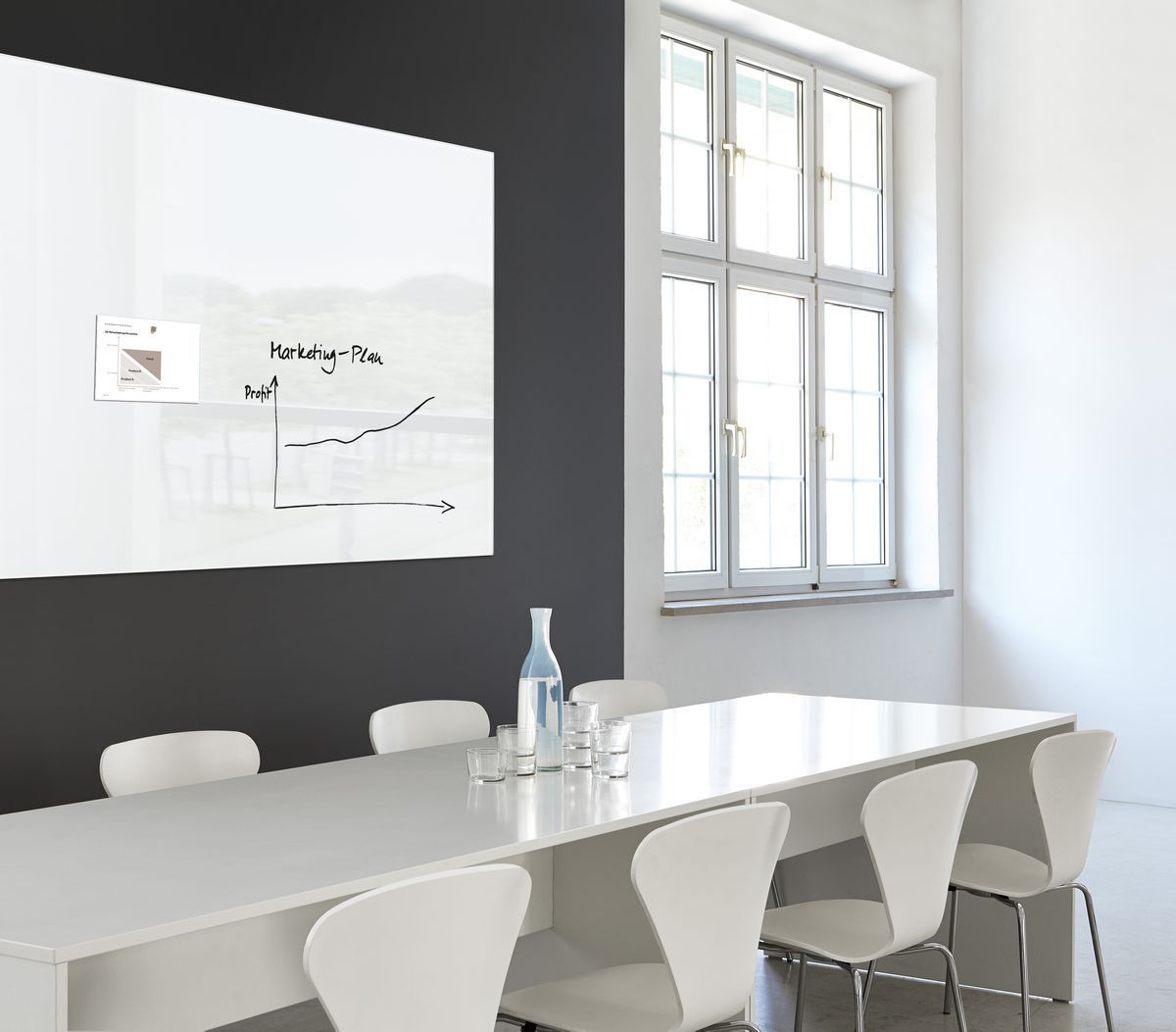 Glas-Magnetboard Artverum - super-weiß, 150 x 100 cm Glas-Magnetboard Artverum - super-weiß, 150 x 100 cm