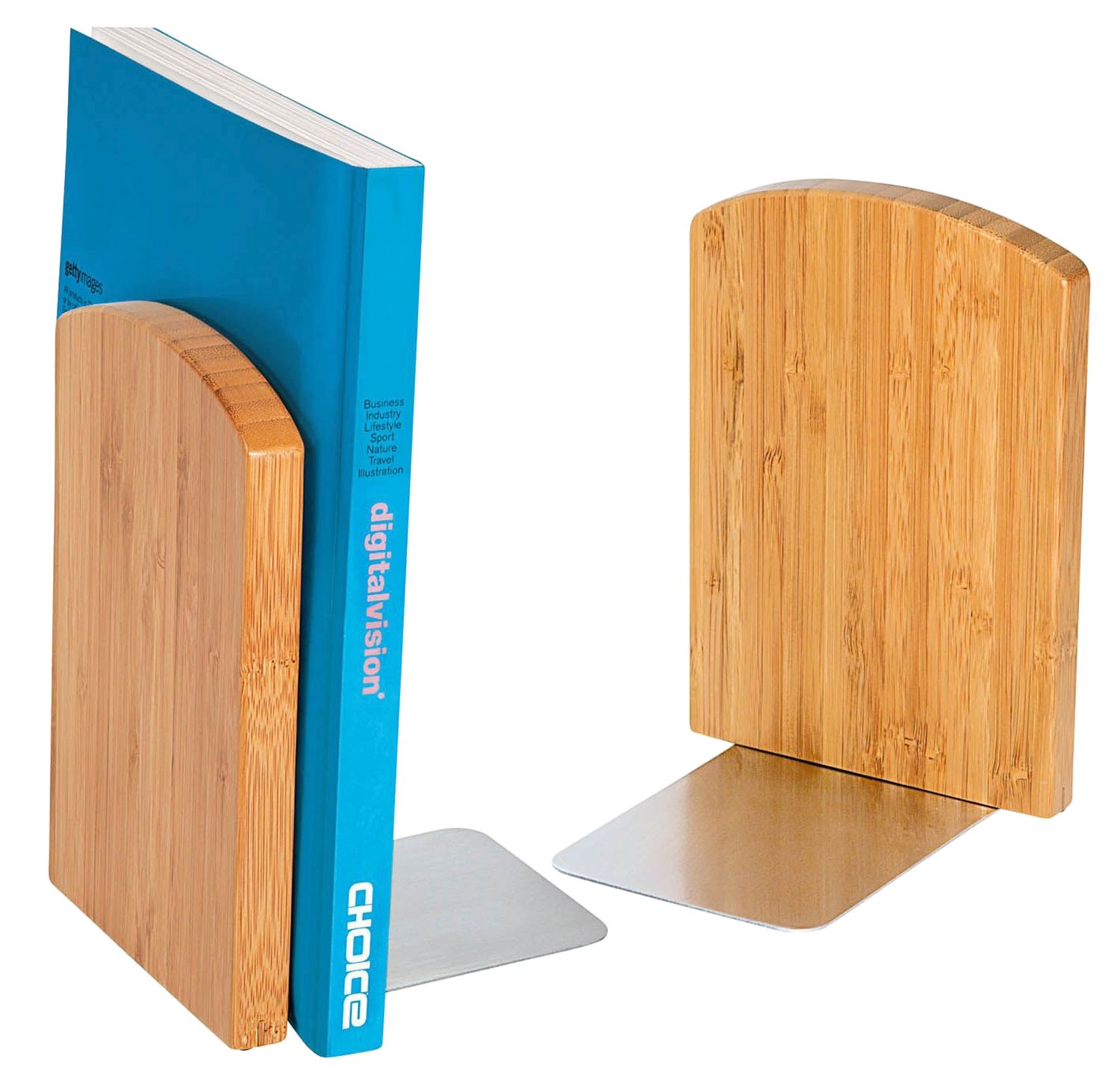 Buchstützen-Set - Bambus, 2-tlg. Buchstützen-Set - Bambus, 2-tlg.