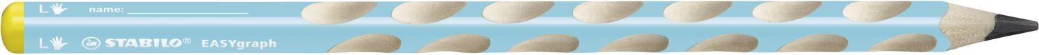 Ergonomischer Dreikant-Bleistift für Linkshänder - Easygraph in blau - Einzelstift - Härtegrad HB Ergonomischer Dreikant-Bleistift für Linkshänder - Easygraph in blau - Einzelstift - Härtegrad HB