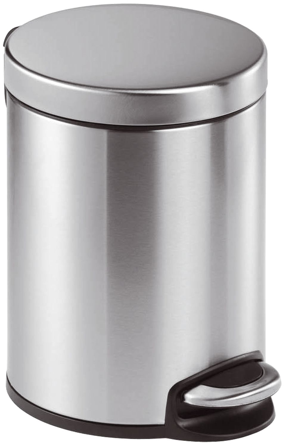Treteimer, Edelstahl, rund, 290 x 260 mm x Ø 205 mm, 5 l, metallic silber Treteimer, Edelstahl, rund, 290 x 260 mm x Ø 205 mm, 5 l, metallic silber