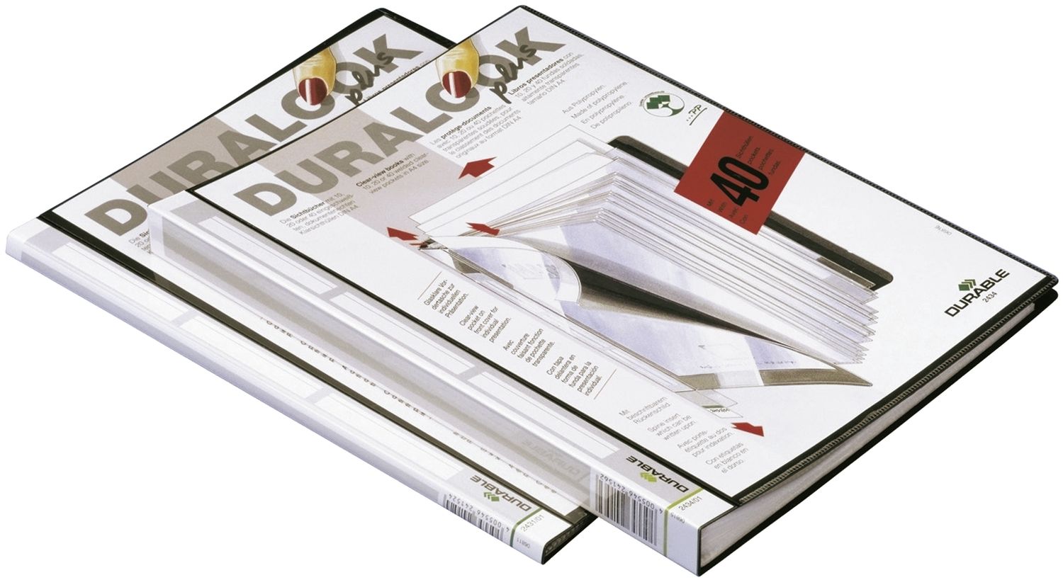 Sichtbuch DURALOOK® PLUS - A4, 10 Hüllen, 9 mm, schwarz Sichtbuch DURALOOK® PLUS - A4, 10 Hüllen, 9 mm, schwarz