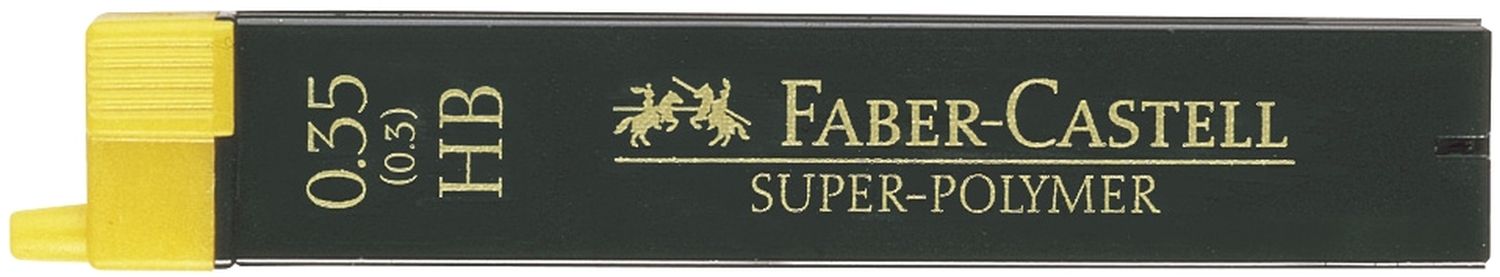 Feinmine SUPER-POLYMER - 0,3/0,35 mm, HB, tiefschwarz, 12 Minen Feinmine SUPER-POLYMER - 0,3/0,35 mm, HB, tiefschwarz, 12 Minen