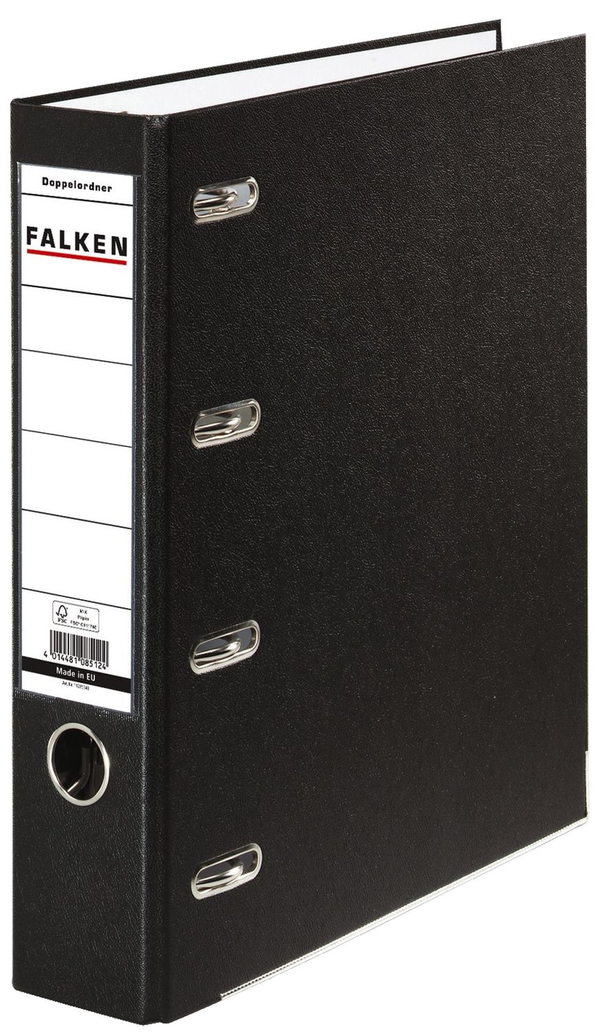 Doppelordner Falken 11285343 2x A5 quer, PP, breit 70 mm, schwarz