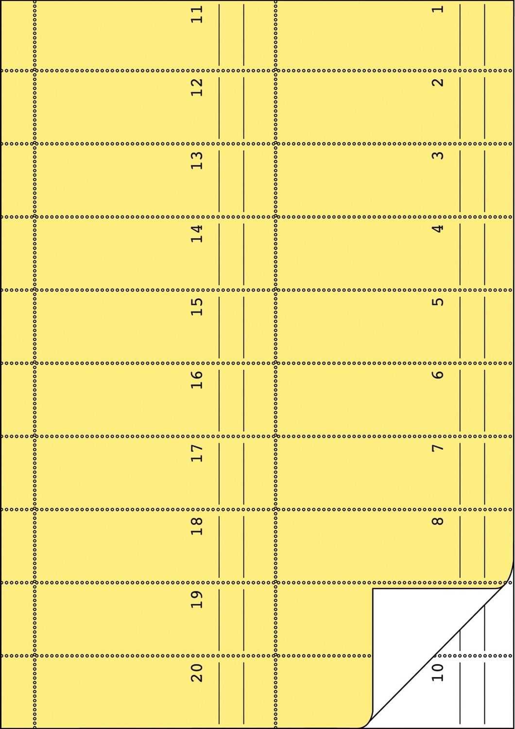 842 Bonbuch, DIN A4, fortlaufend nummeriert, 2 x 50 Blatt, gelb, weiß 842 Bonbuch, DIN A4, fortlaufend nummeriert, 2 x 50 Blatt, gelb, weiß