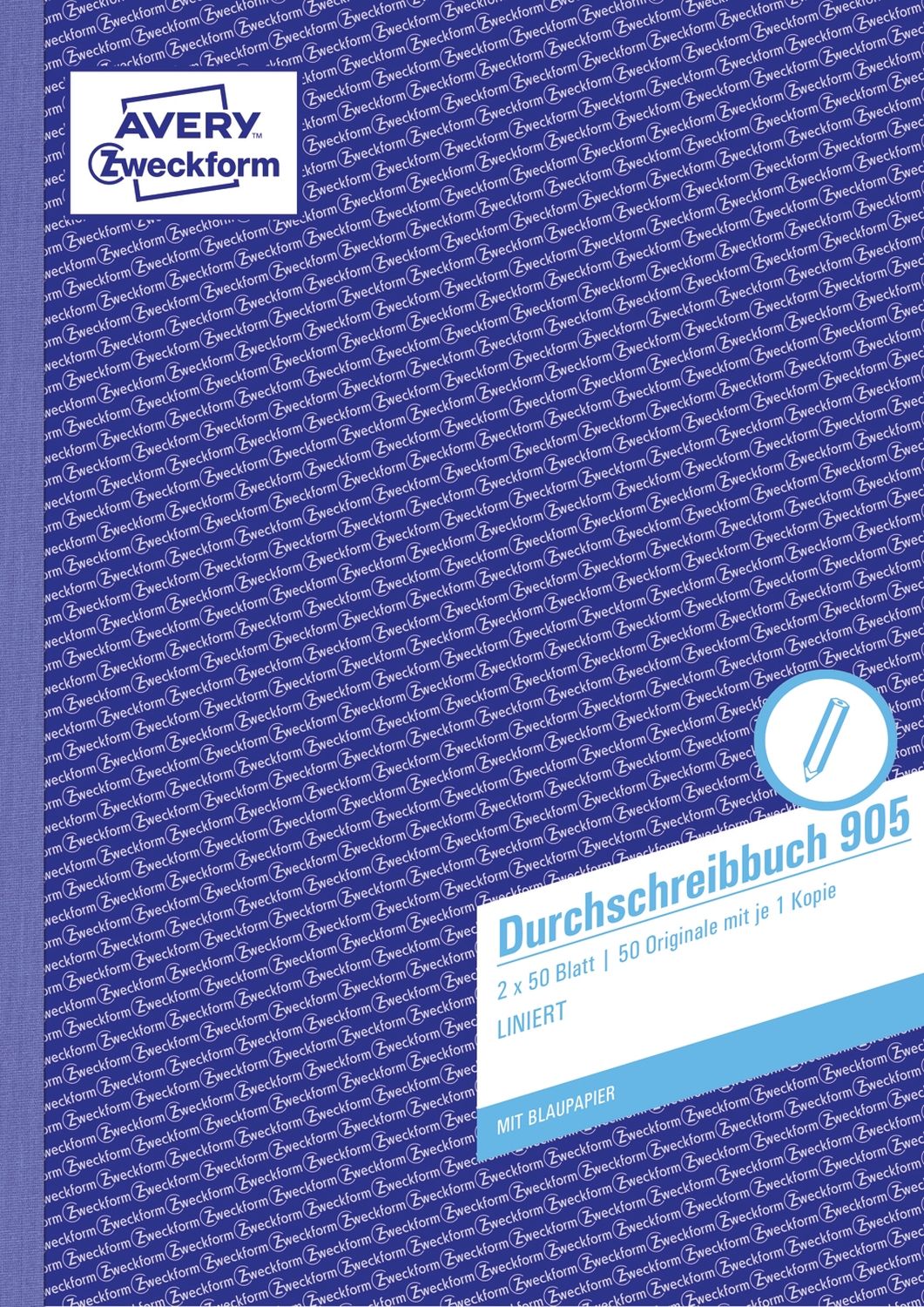 905 Durchschreibbuch, DIN A4, vorgelocht, 2 x 50 Blatt, weiß 905 Durchschreibbuch, DIN A4, vorgelocht, 2 x 50 Blatt, weiß