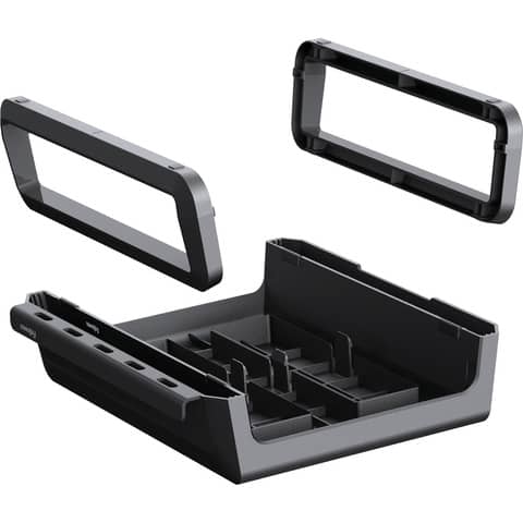 Monitorständer Fellows Breyta 100016560, für 1 Monitor, 35,4 x 8,2-15,1 x 30,4 cm, höhenverstellbar, Kunststoff, schwarz