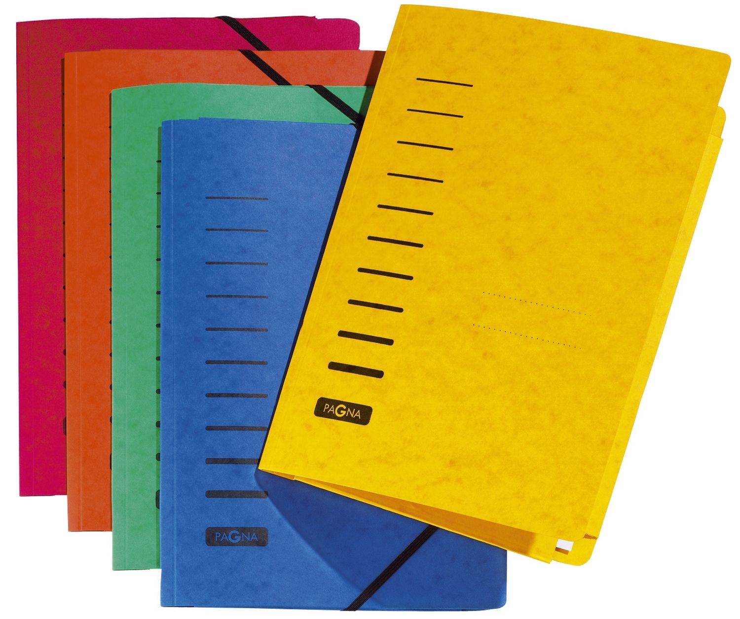 Gummizugmappe - A4, 150 Blatt, Pressspan, rot Gummizugmappe - A4, 150 Blatt, Pressspan, rot