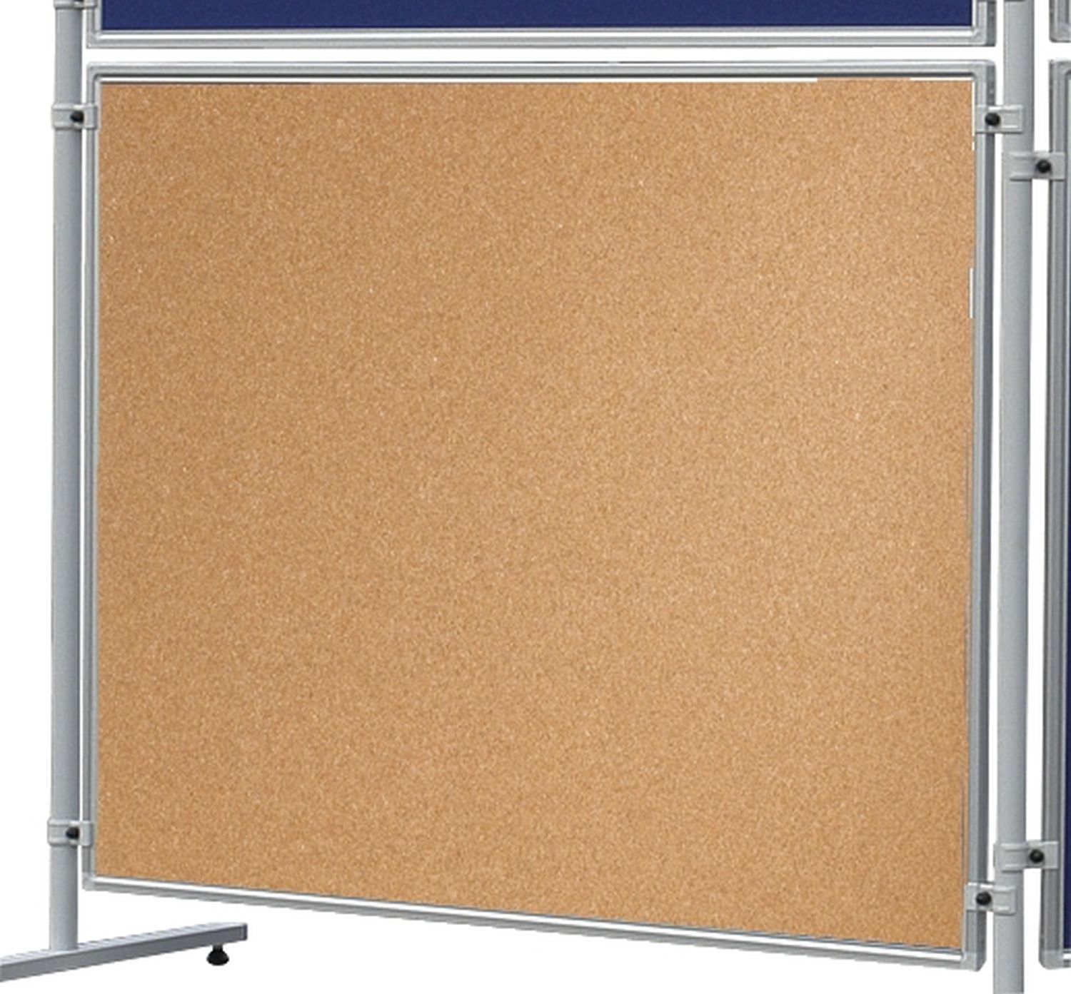 Stellwand Korktafel ECO - 120 x 150 cm, braun, beidseitig verwendbar