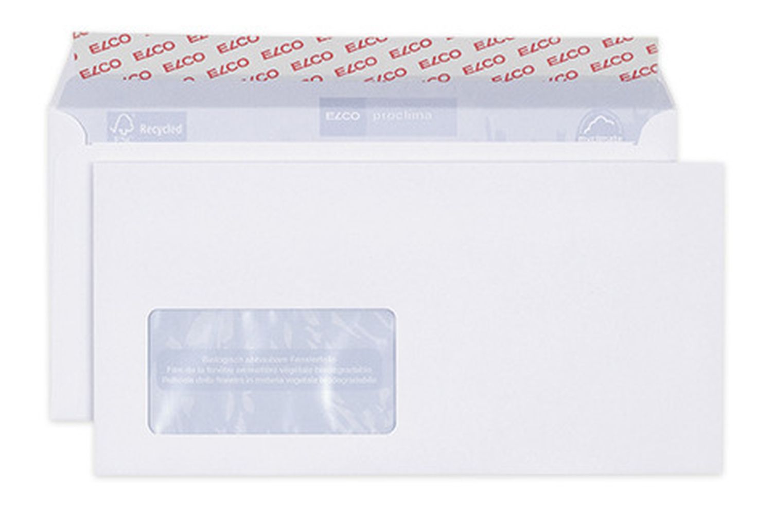 Briefumschläge Proclima Elco 38779, C5/6 DIN lang, hochweiß, Haftklebung, 100 g/qm, 500 Stück Box Briefumschläge Proclima Elco 38779, C5/6 DIN lang, hochweiß, Haftklebung, 100 g/qm, 500 Stück Box